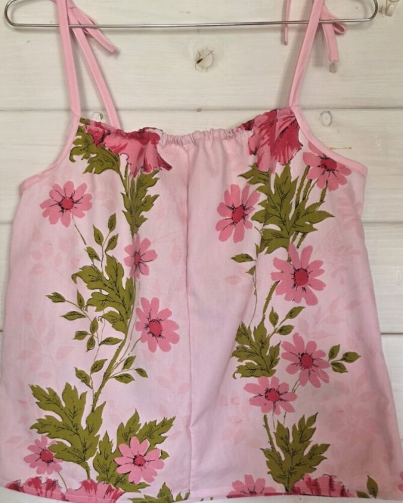 Pink floral camisole