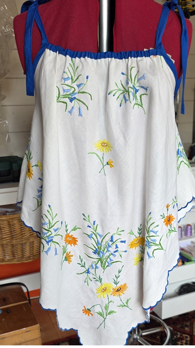 Romantic vintage inspired handkerchief top