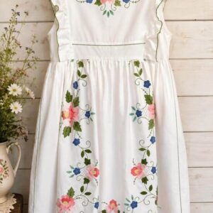 Folksy applique dress