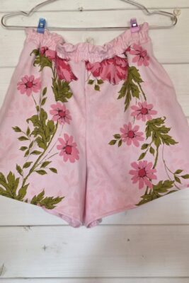 Pink floral shorts